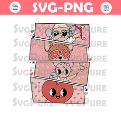 Cute Valentines Characters SVG