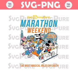 Marathon Weekend Magical Miles On Earth SVG