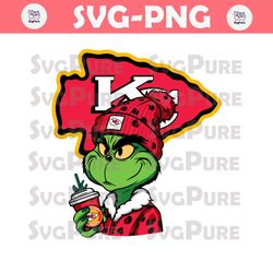 Grinch Kansas City Chiefs SVG Digital Download
