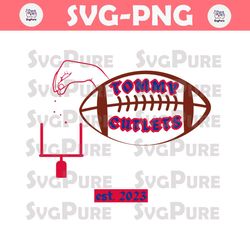Tommy Cutlets Est 2023 Football Player SVG