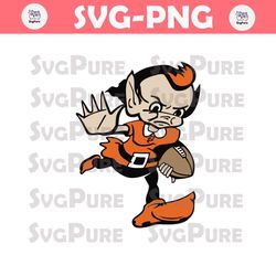 Brownie the Elf Cleveland Browns Mascot SVG
