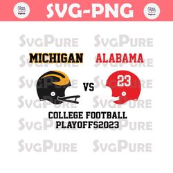 Michigan vs Alabama College Football SVG