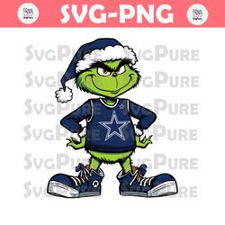 Funny Grinch Dallas Cowboys Football SVG