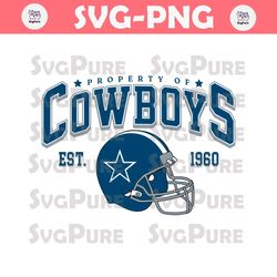 Property Of Cowboys Football Helmet SVG Download