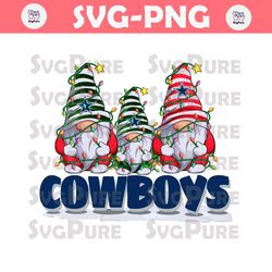 Christmas Gnomes Dallas Cowboys 1960 SVG Download