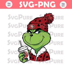 Grinch San Francisco 49ers Logo SVG Digital Download