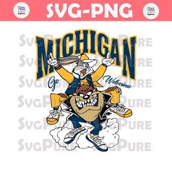 Funny Looney Tunes Michigan Go Wolverines SVG