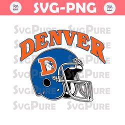 Vintage Denver Broncos Helmet Svg Digital Download