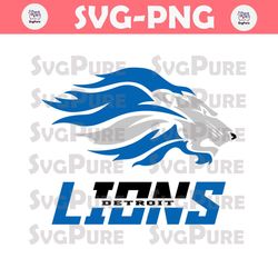 Detroit Lions Head NFL Football Logo SVG
