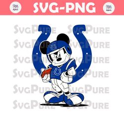 Indianapolis Colts NFL Mickey Mouse Player SVG