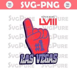 Super Bowl LVIII Las Vegas Foam Hand SVG