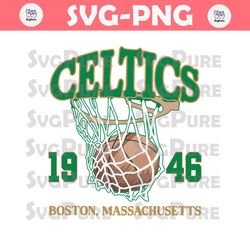 Vintage Boston Celtics 1946 Basketball Svg Digital Download