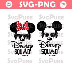 Mickey Minnie Head Disney Squad 2024 SVG