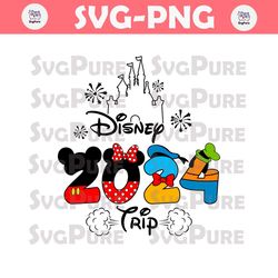 Disney 2024 Trip Magic Castle SVG