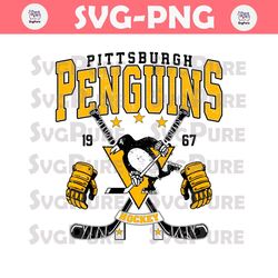 Vintage Pittsburgh Penguins 1967 Hockey Svg Digital Download