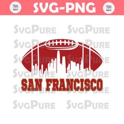 San Francisco 49ers 1946 Football Skyline SVG Download