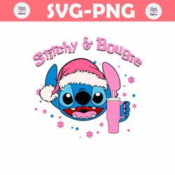 Cute Stitch And Bougie SVG