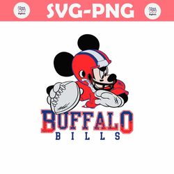 Buffalo Bills Mickey Mouse SVG