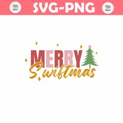 Merry Swiftmas Christmas Tree SVG
