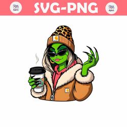 Bojee Grinch Girl Carhartt Logo PNG