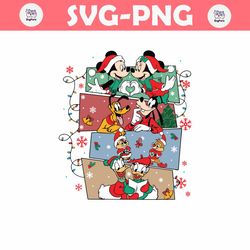 Mickey And Friends Christmas Lights SVG