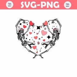 Dancing Skeleton Valentines Day SVG