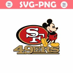Mickey Mouses 49ers San Francisco Football Svg