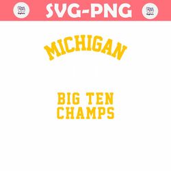 Michigan Football Big Ten Champs SVG