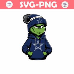 Grinch Wears Dallas Cowboys Clothes Svg