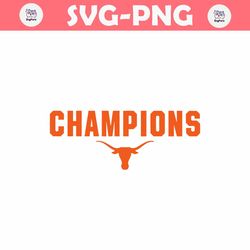 Big 12 Chmapions Texas Longhorn NCAA Svg