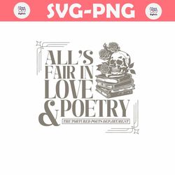 Alls Fair In Love And Poetry Tortured Poets Department SVG