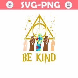 Be Kind Puzzle Ribbon Harry Potter Autism SVG