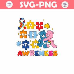 Care Bears Autism Awareness Autism Puzzle Pieces SVG