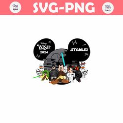Mickey Head Disney Wish 2024 Star Wars PNG