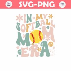 Groovy In My Softball Mom Era Game Day SVG