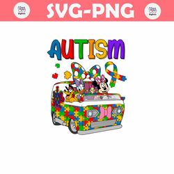 Funny Disney Friends Autism Awareness PNG
