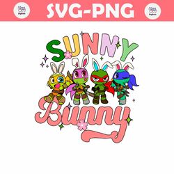 Ninja Turtle Sunny Bunny Easter SVG
