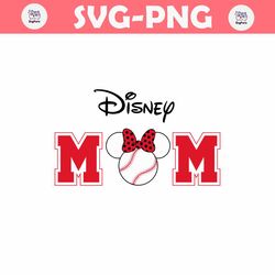 Retro Minnie Baseball Disney Mom SVG