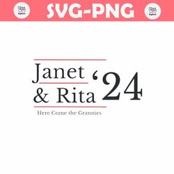 Janet And Rita 24 Bluey Grannies for President SVG