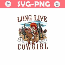 Retro Toy Story Jessie Long Live Cowgirls PNG