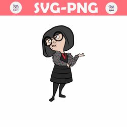 Edna Mode SVG The incredibles SVG Disneyland Ears Clipart Layered By Color Svg clipart SVG, Cut file Cricut, Silhouette,