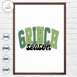 Retro Grinch Season SVG
