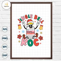 Funny Jingle Bell Roc ICU Nurse SVG