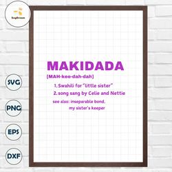 Makidada Definition The Color Purple SVG