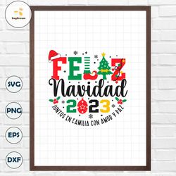 Feliz Navidad 2023 Spanish Christmas SVG