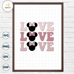 Love Mouses PNG, Retro Valentines Png