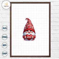 Valentine Gnome PNG Design