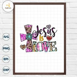 Jesus is love Png file, Valentines Quotes Png