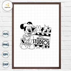 Hollywood Studios Director Mickey Mouse Design *SVG* PNG Dxf Printable Sublimation *Cricut* Silhouette Cutting Machine D