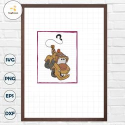 Tow Mater Cars Filled Embroidery Design 5 - Instant Download